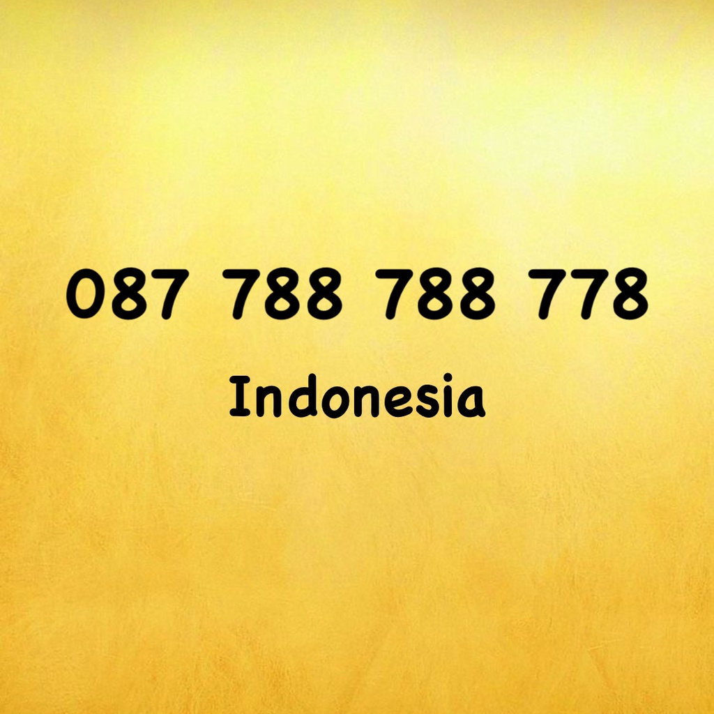 Nomor Cantik XL Bebas Seri 78 - 0877 - 8878 - 8778 - 087 788 788 778