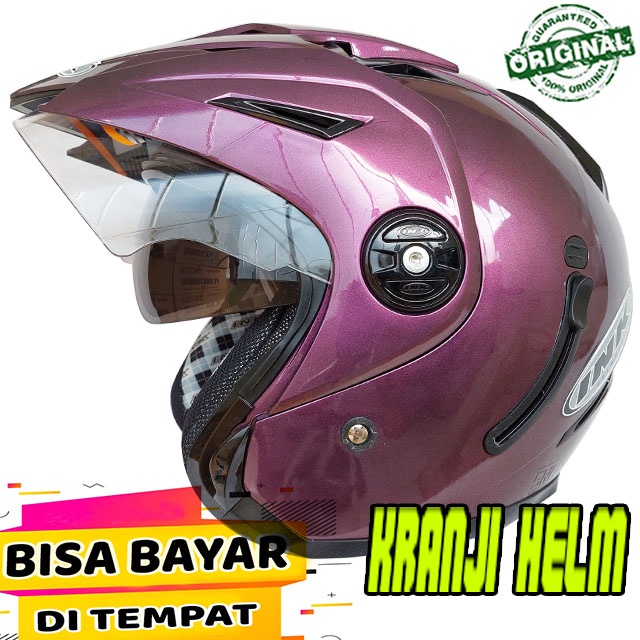 Helm / Helm half face / Helm ink t1 solid deep purple terlaris