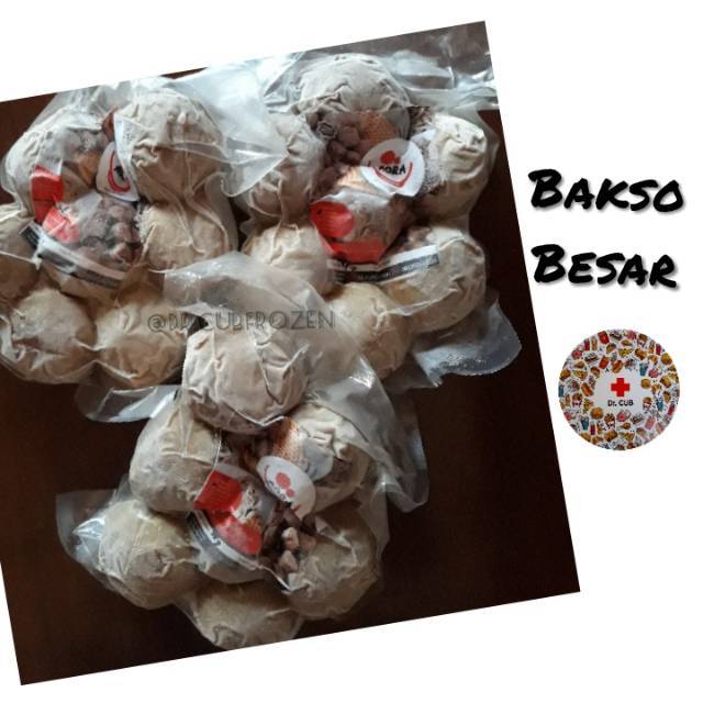 

BAKSO BESAR daging sapi asli isi 7, mudah lezat murah enak, frozen