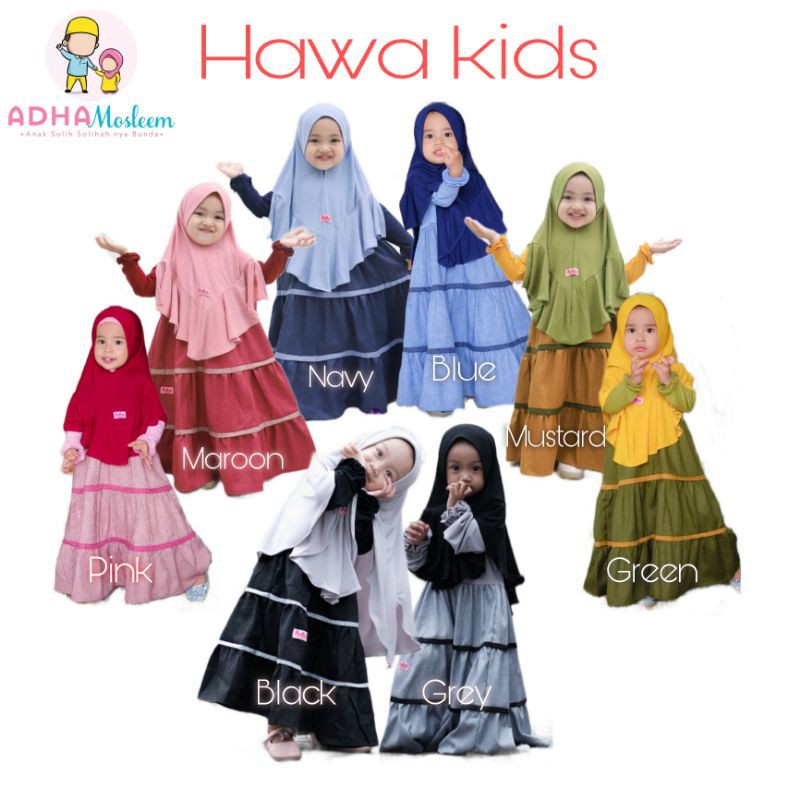 Gamis set Hawa by Adha Mosleem