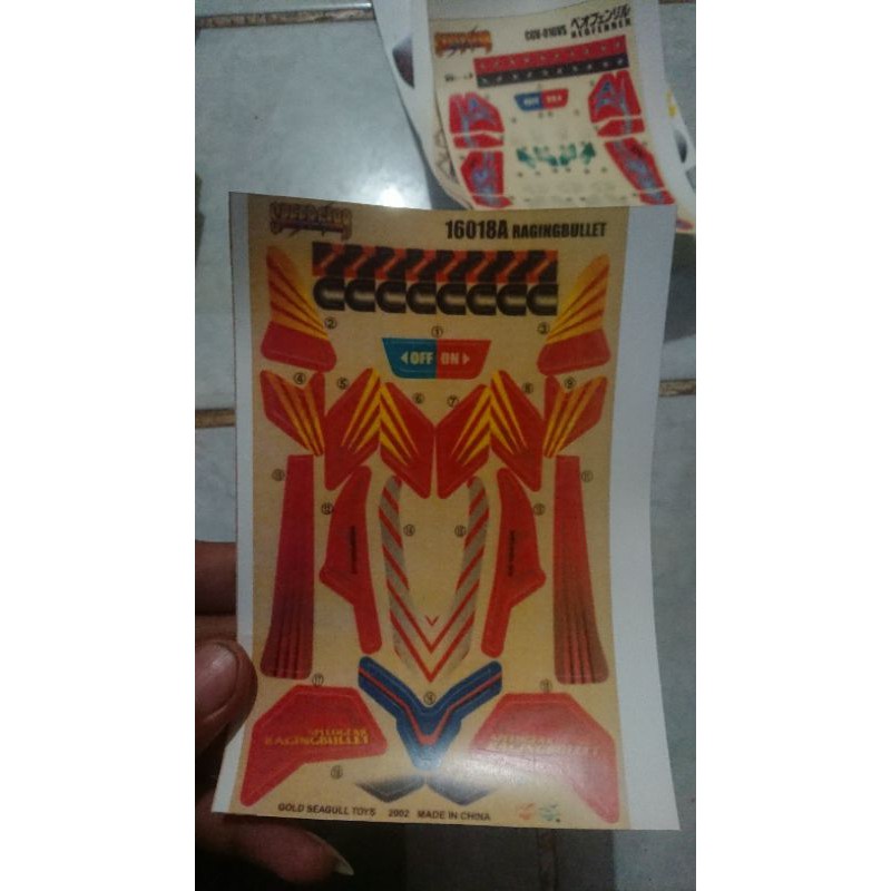 Sticker-Stiker-Decal-Tempelan Crush Gear Ragging Bullet