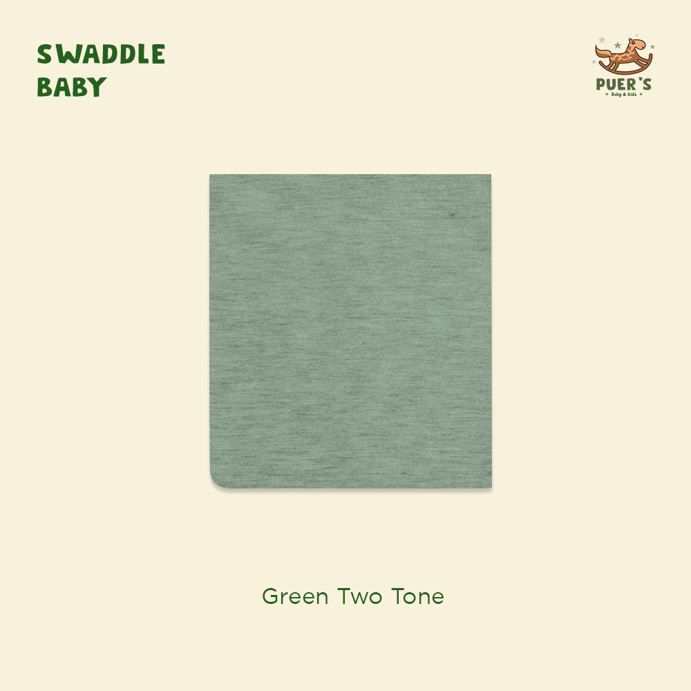 BEDONG BAYI (SWADDLE BABY) PUER'S GREEN TWOTONE