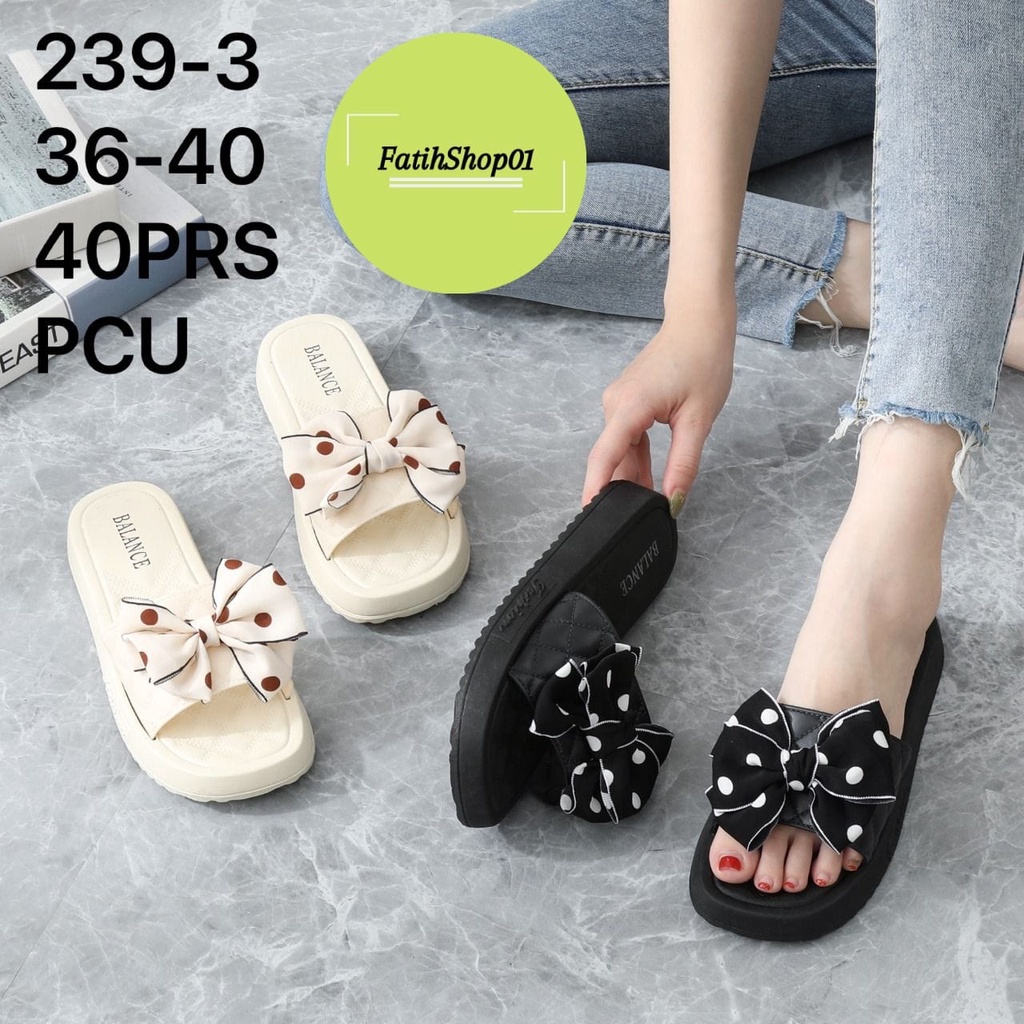 Sandal selop jelly wanita dewasa pita polkadot balance 239-3 (36-40) sandal selop wanita dewasa import terlaris 2023