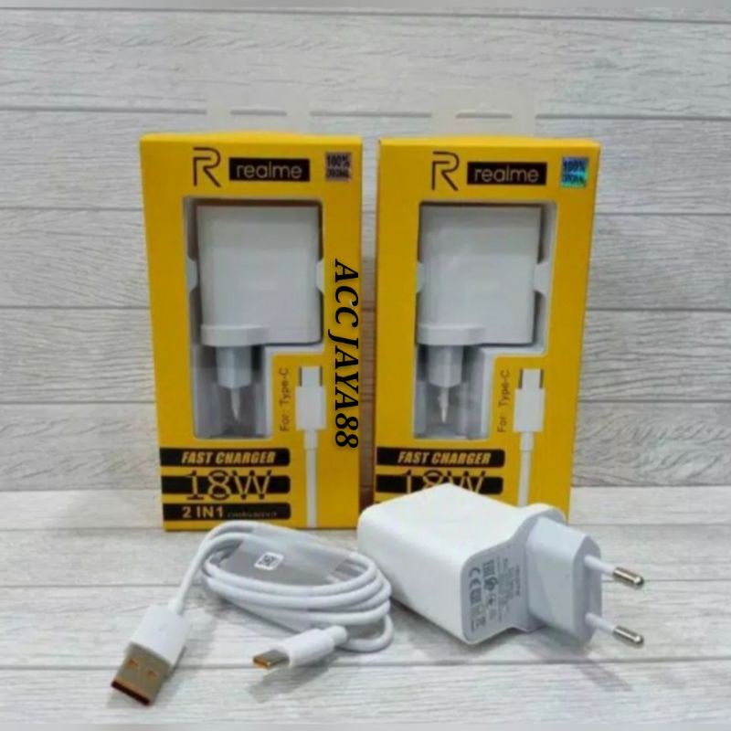 CHARGER REALME C17 REALME C25 REALME C15 FAST CHARGING 18W
