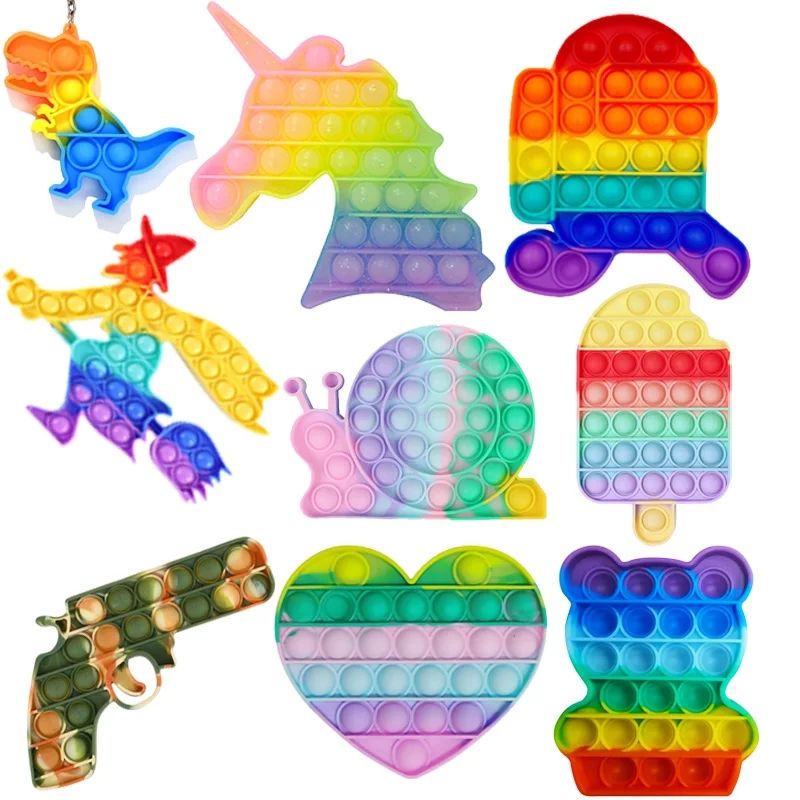 POP IT RAINBOW UNICORN AMONG US/UKURAN SEDANG 12CM-4