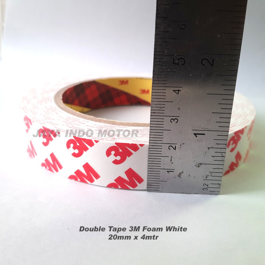 Double Tape 3M 20mm x 4mtr Foam White