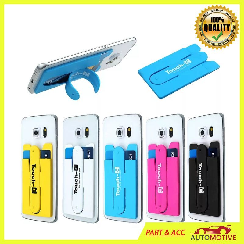 Holder HP / Silicon Phone Case Holder Multifungsi + Tempat Kartu