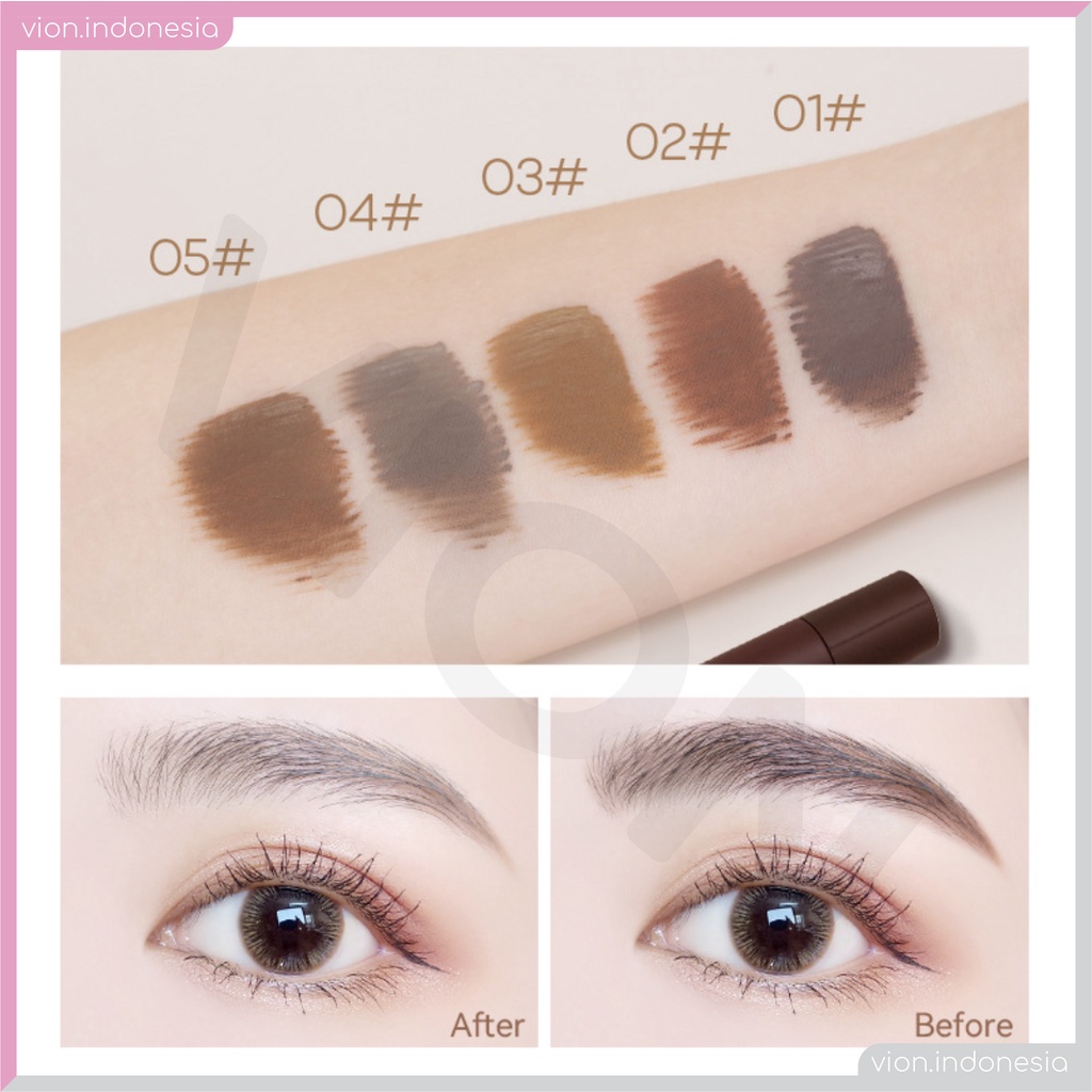 She Loves Brown Eyebrow Soft Natural Keep Make Up Cream 5 Colors Pensil Alis Mata Sheloves TB-154 SL014