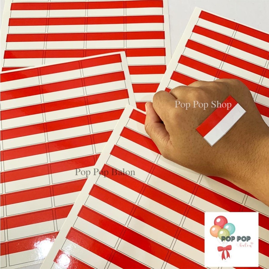 Jual Sticker Pipi Merah Putih Iloveindonesia Tempelan Pipi Bendera Per Pcs Shopee Indonesia