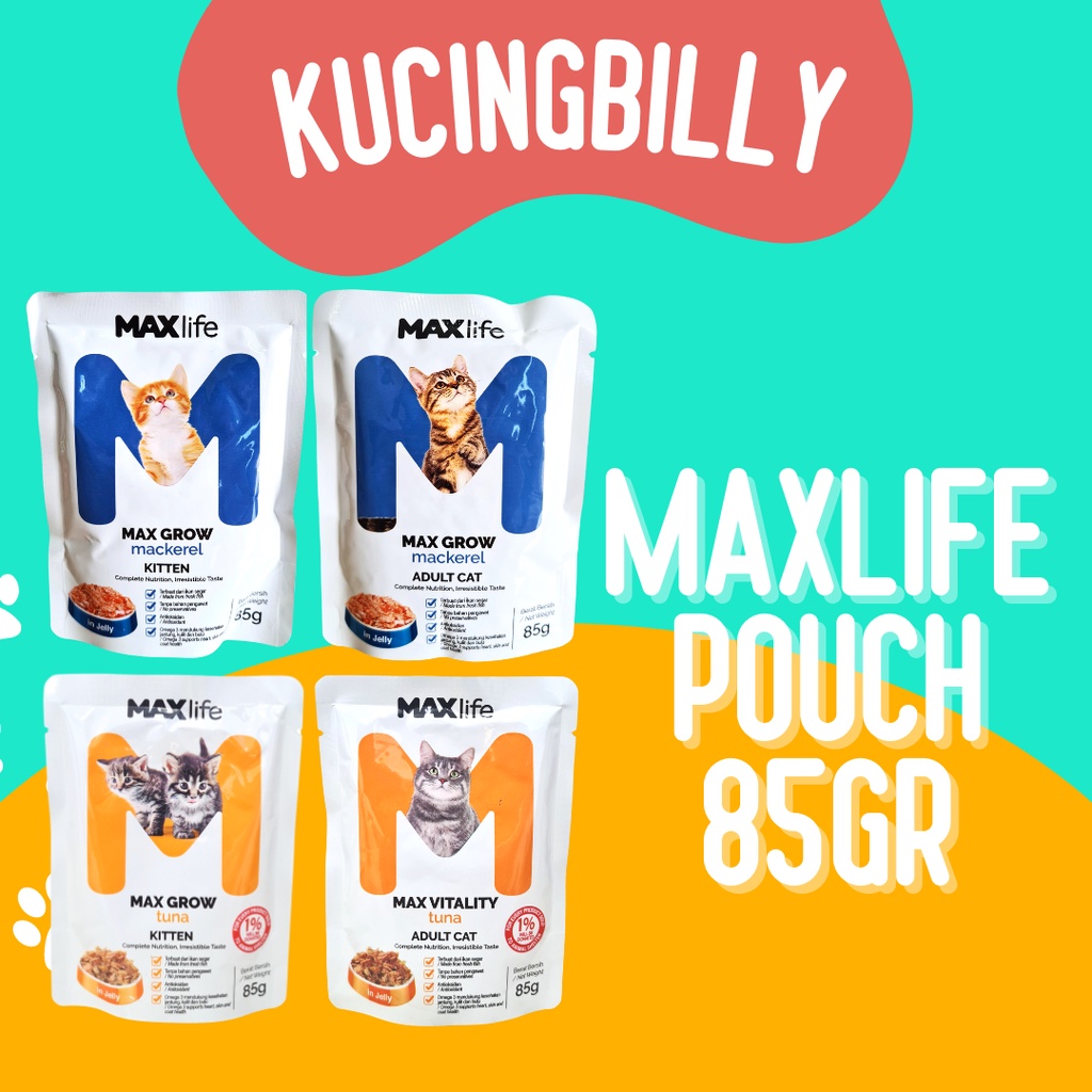 Maxlife pouch 85gr for cat