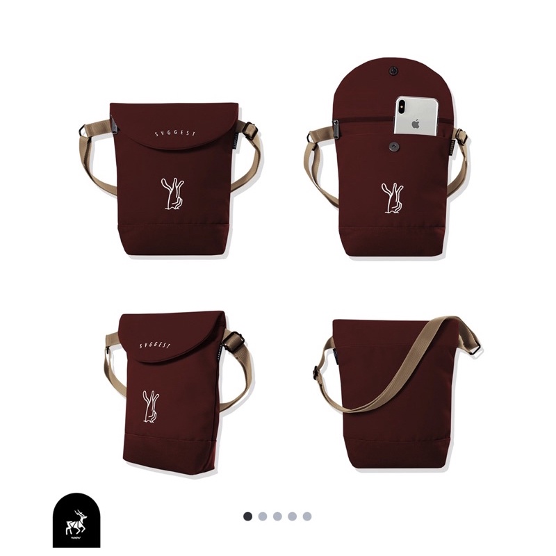 sling bag SVGGEST-maroon