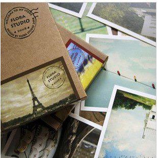 

A box of flora studio lomoo card