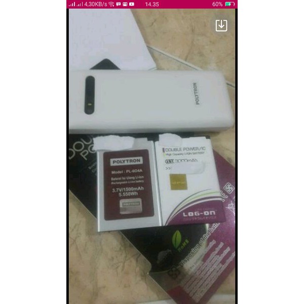 DIJUAL Baterai Asiafone AF-977 AF977 AF 977 5000Mah Double Power Log On