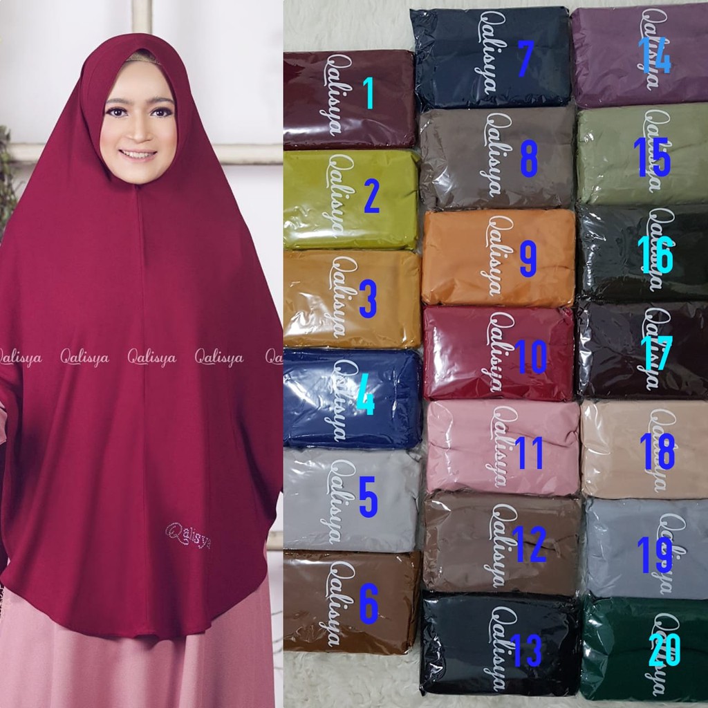 Khimar Basic Inaya size XL - Khimar Jumbo by Qalisya