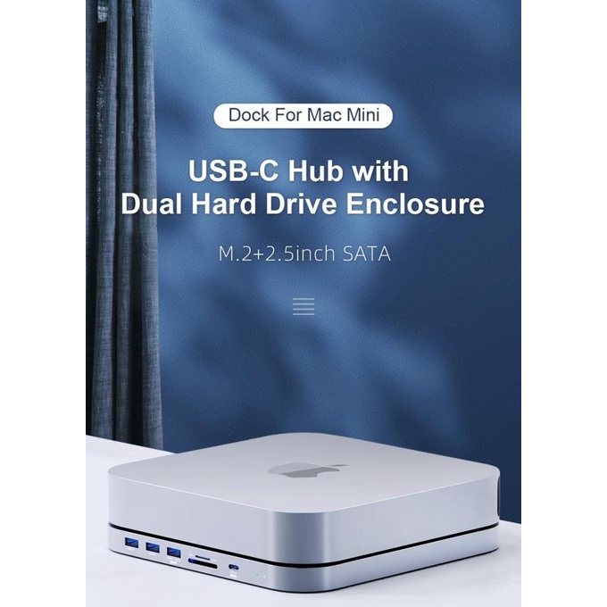 Jual Hagibis Usb C Hub For Mac Mini M With Hdd Enclosure Sata Nvme Shopee Indonesia