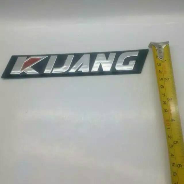 Emblem/ Tulisan/ stiker / tempelan &quot;KIJANG&quot; silver. Kijang grand. Samping