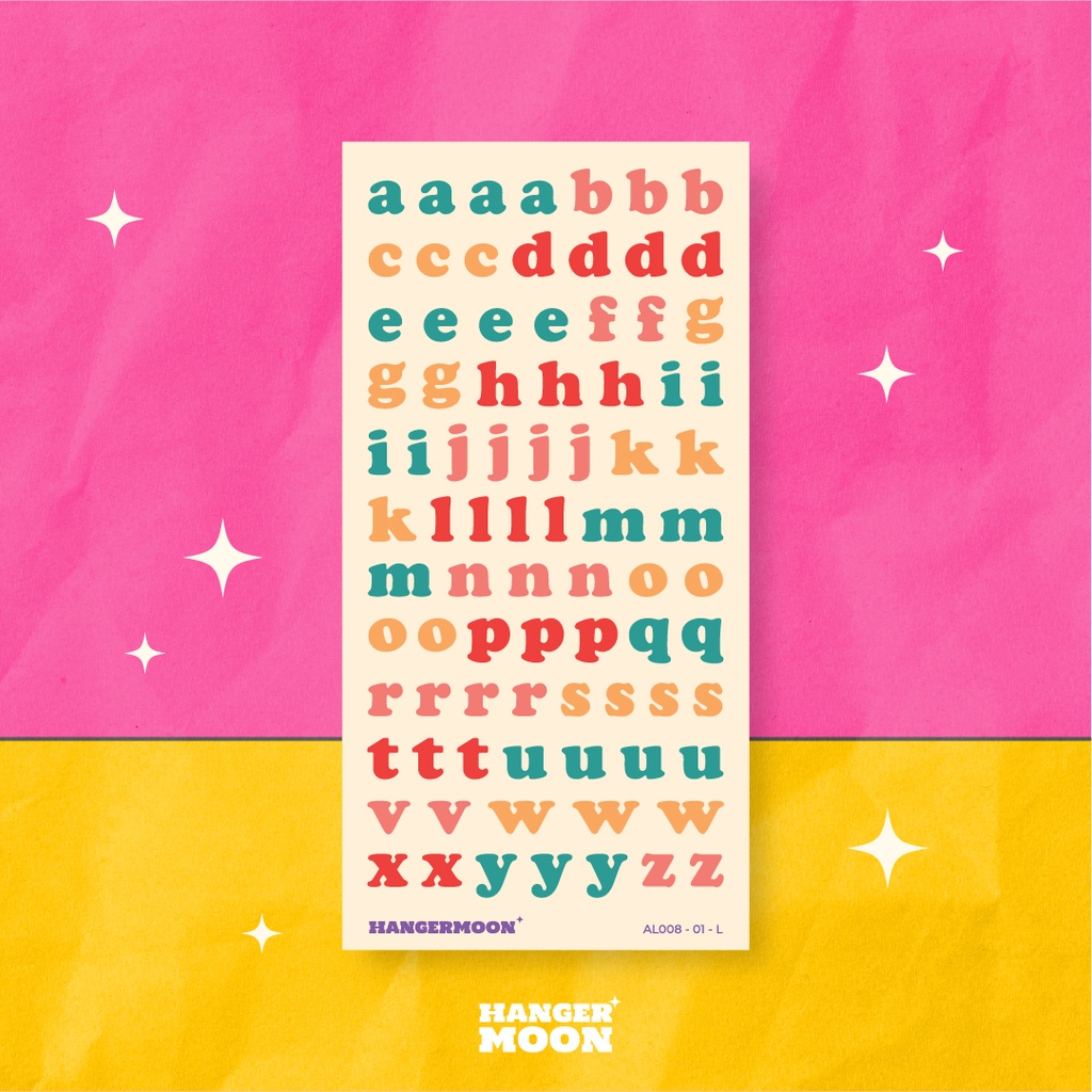 

HANGERMOON✦ Vintage Alphabet & Number Sticker Sheet Deco Planner Bullet Journal