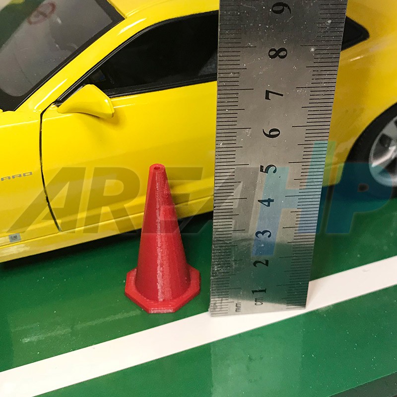 Diorama Diecast Traffic Cone Road Barrier Plastic Orange Scale 1:18/18