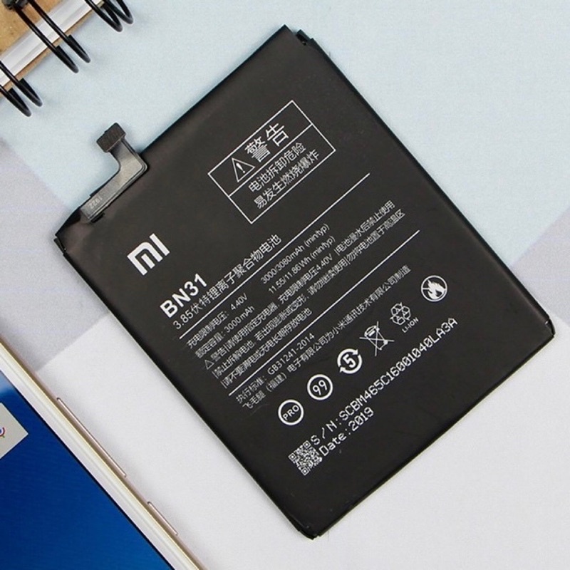 Batterai Xiaomi Redmi Note 5A / Mi 5X / Mi A1 / Redmi S2 / BN 31 Original Baterai BN31