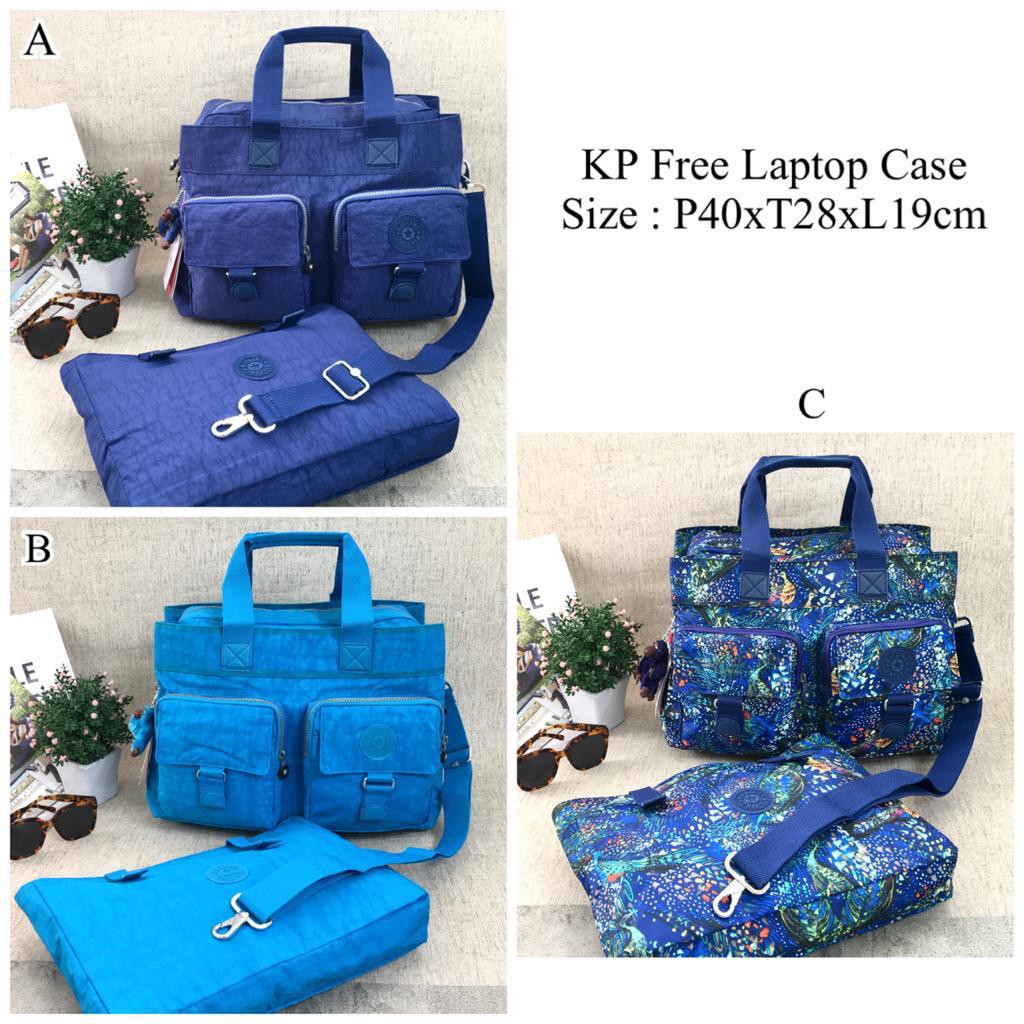 Tas Wanita Kipling ORIGINAL BECKY DIAPER LAPTOP BESAR TRAVEL 2 Fungsi JINJING SANDANG SELEMPANG BIRU
