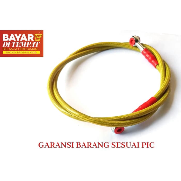 003 Selang Rem Disc Belakang Motor [60 cm] - KUNING