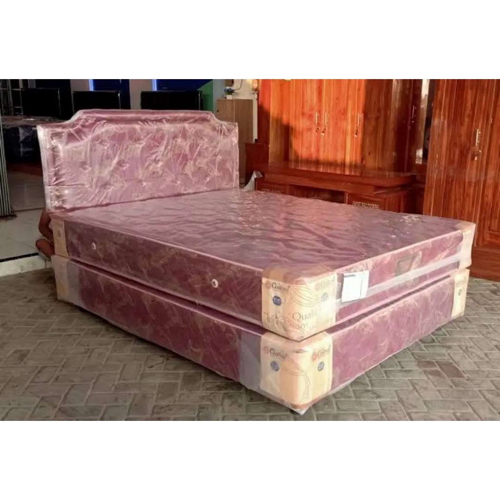 DIVASET CENTRAL HB. CALISTA + MATRAS SPRINGBED CENTRAL DELUXE 160X200