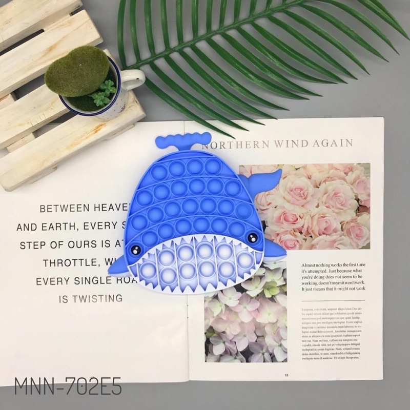 POP IT FIDGET TOYS RAINBOW (ADA YANG JUMBO)-Shark