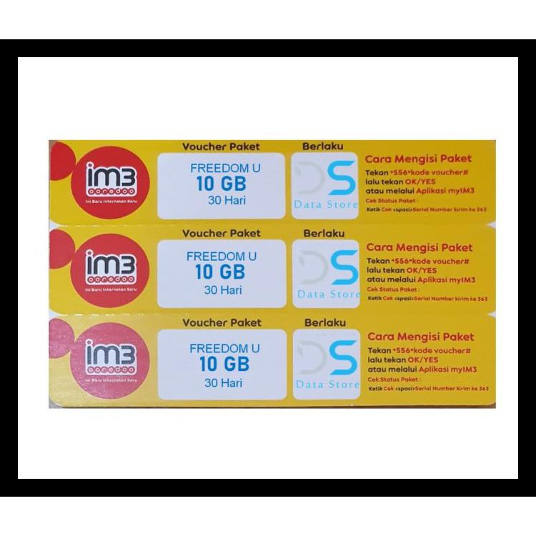 Voucher Data Indosat 10 Gb + Unlimited Apps Kode 979