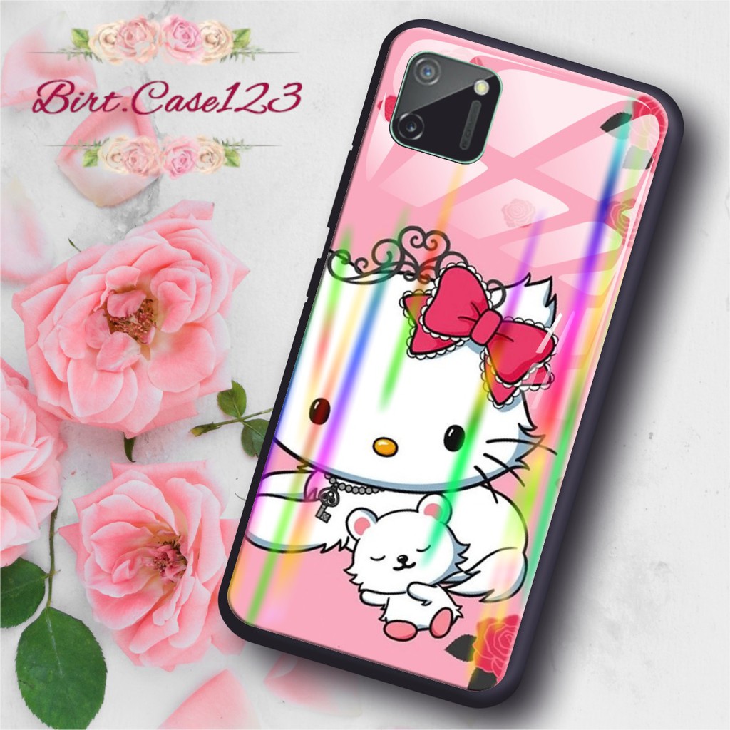 BC Case Gambar CHARMY KITTY back case glass aurora vivo y91 y93 y95 y91c y71 y81 y12 y15 y17 y53 ETC