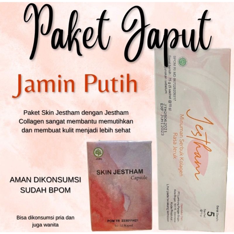 Paket Japut Jestham (Collagen &kapsul pemutih)