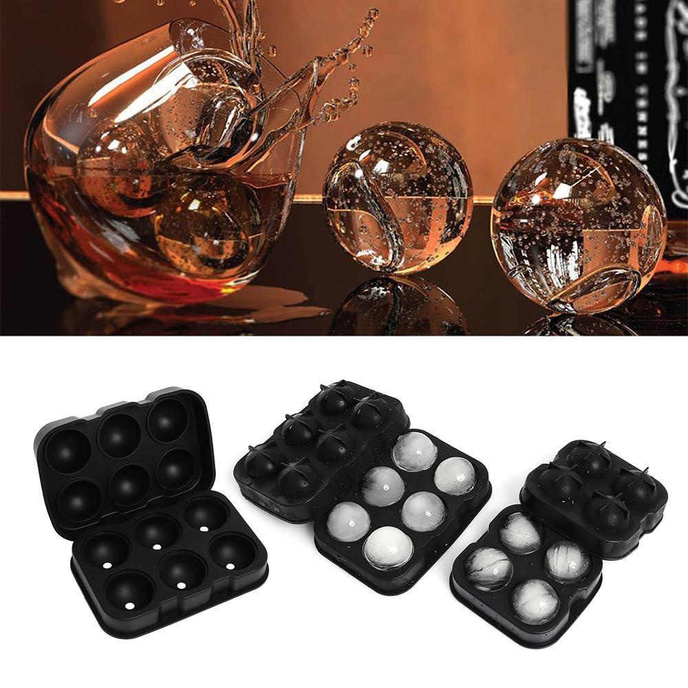 TOP 4 /6 Grids Ice Ball Cube Tray Alat Baking Es Krim Whisky Cetakan Silikon