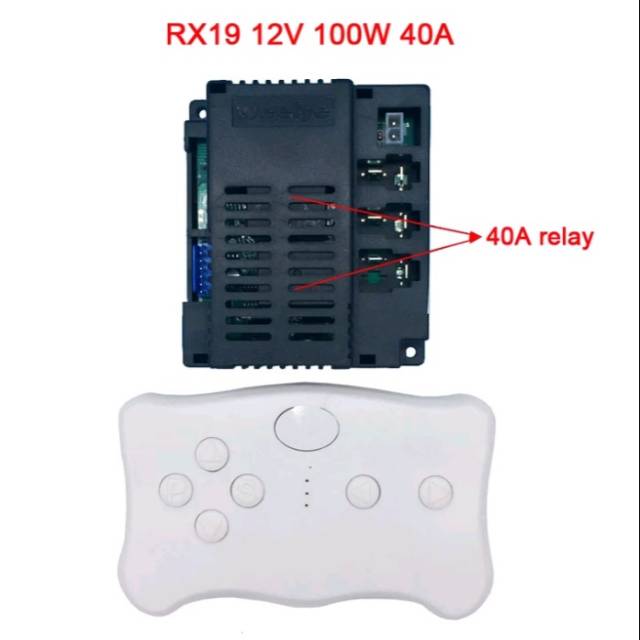 RECEIVER WEELYE RX 19 MODUL SPAREPART MOBILAN ANAK REMOT CONTROL 12 VOLT WELLYE RC DINAMO GEARBOK 12