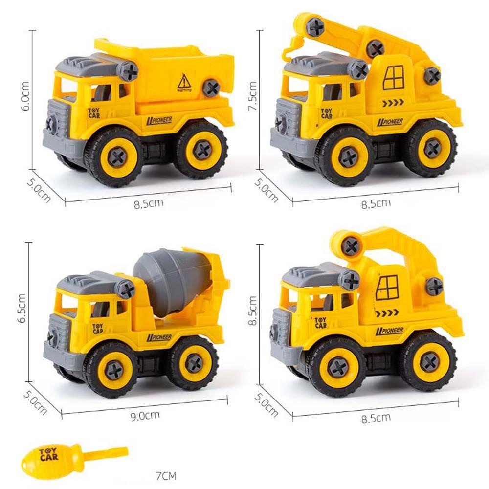 Mxbeauty Model Mobil Teknik Kreatif Ambil Terpisah Mainan Edukasi Sekrup Membangun Model Bulldozer Traktor Bongkar Pasang Model Mobil Mainan