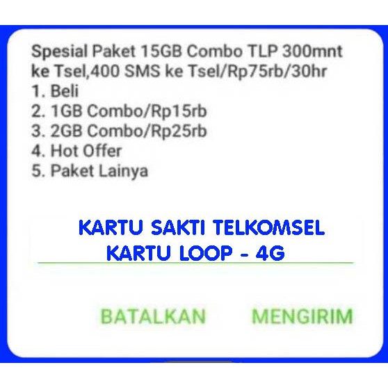 Kartu Sakti Telkomsel -15GB Flash 75rb