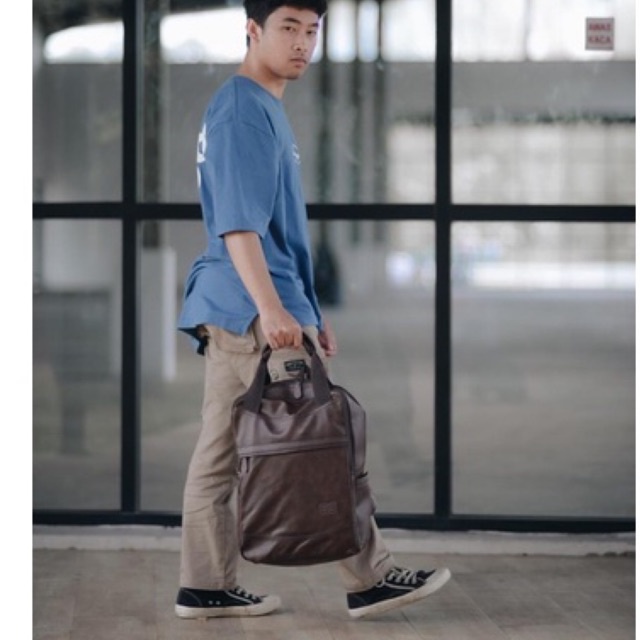 Gh-bag Tas Ransel Kulit Tas Punggung Tas Ransel Laptop Tas Kerja Bacpack Kulit Up To 15inch