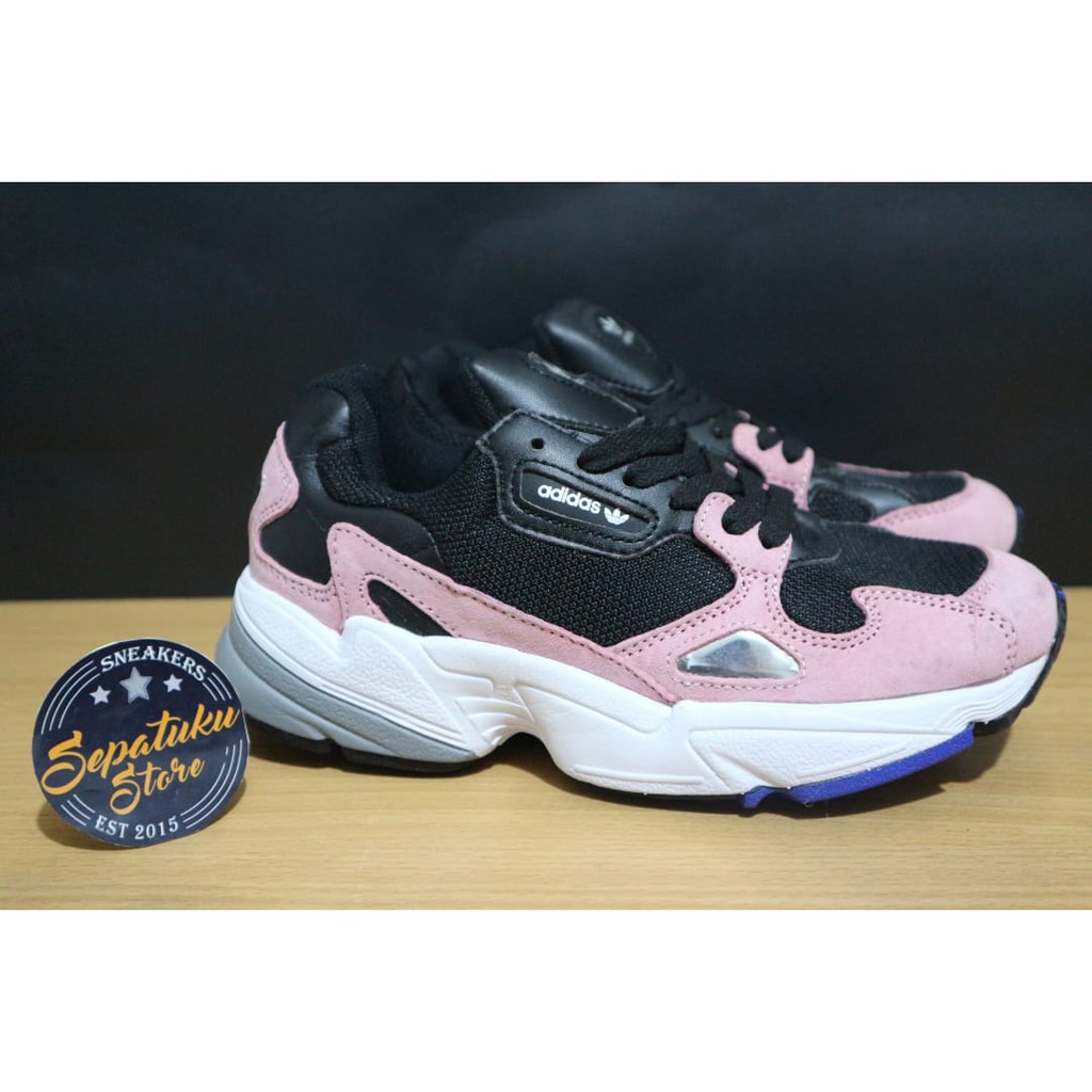 adidas falcon womens black and pink