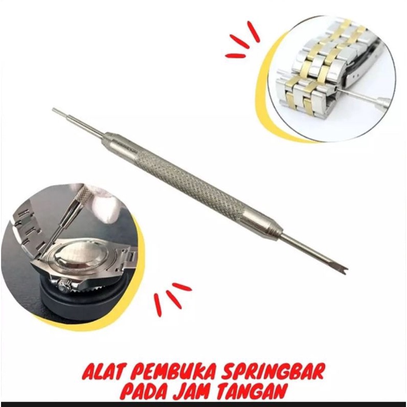 alat pelepas springbar alat pembuka pin tali jam tangan obeng pembuka pin pengait springbar remove silver murah