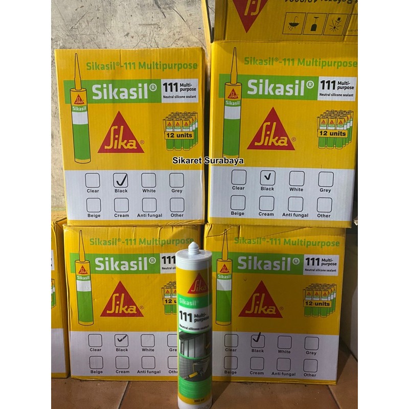 Sikasil 111 Ap sealant neutral 300ml Black