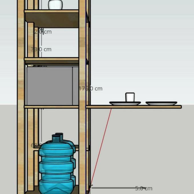 Rak Drawer Lemari Dapur Kitchenset Kitchen Set Jati Belanda Quqiu3Ig0F
