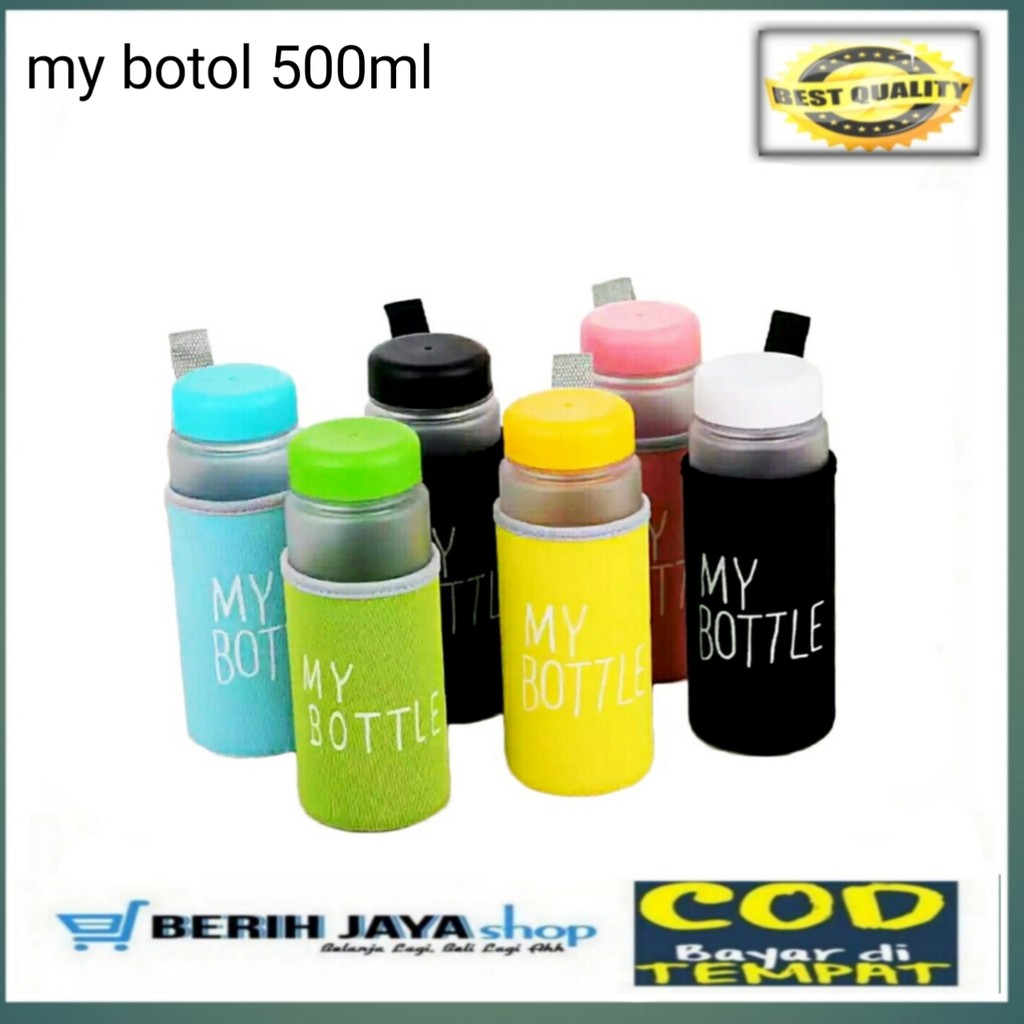 Botol Minum My Bottle Colour Infused Water Fruit Free POUCH busa warna