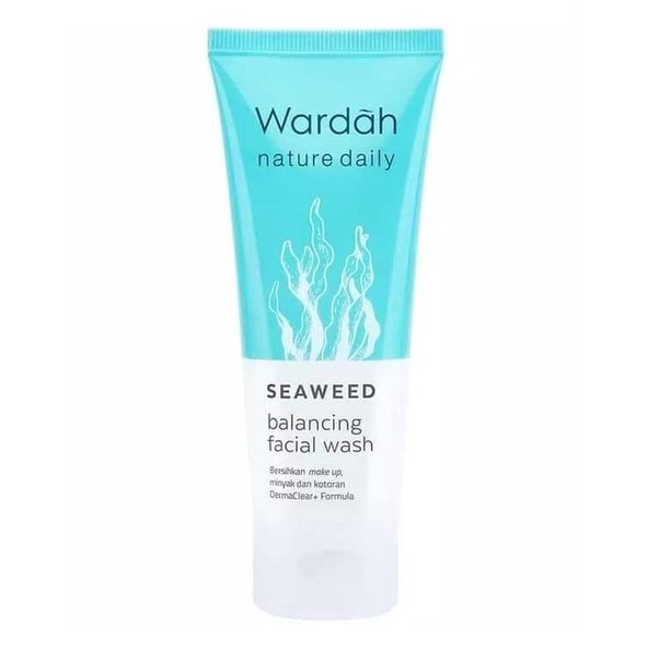 Wardah Nature Daily Seaweed Balancing Micellar Water Facial Wash 60ml