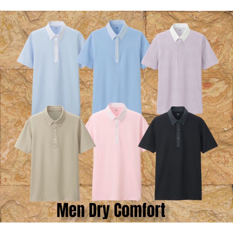 Uniqlo men Dry Comfort dry fit Polo shirt