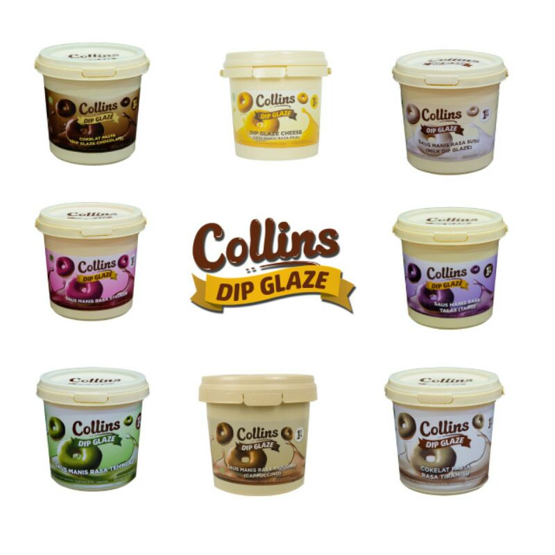 

COLLINS DIP GLAZE 1KG TOPPING DONAT PISANG NUGGET