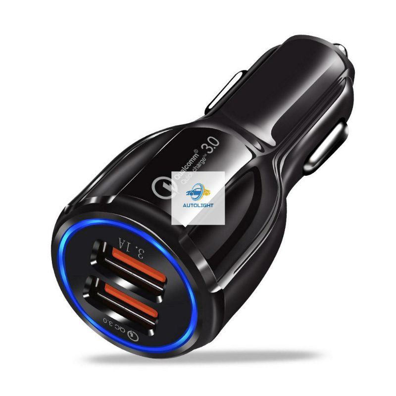 Car Charger HP Mobil Colokan 2 Ports QC 3.1A