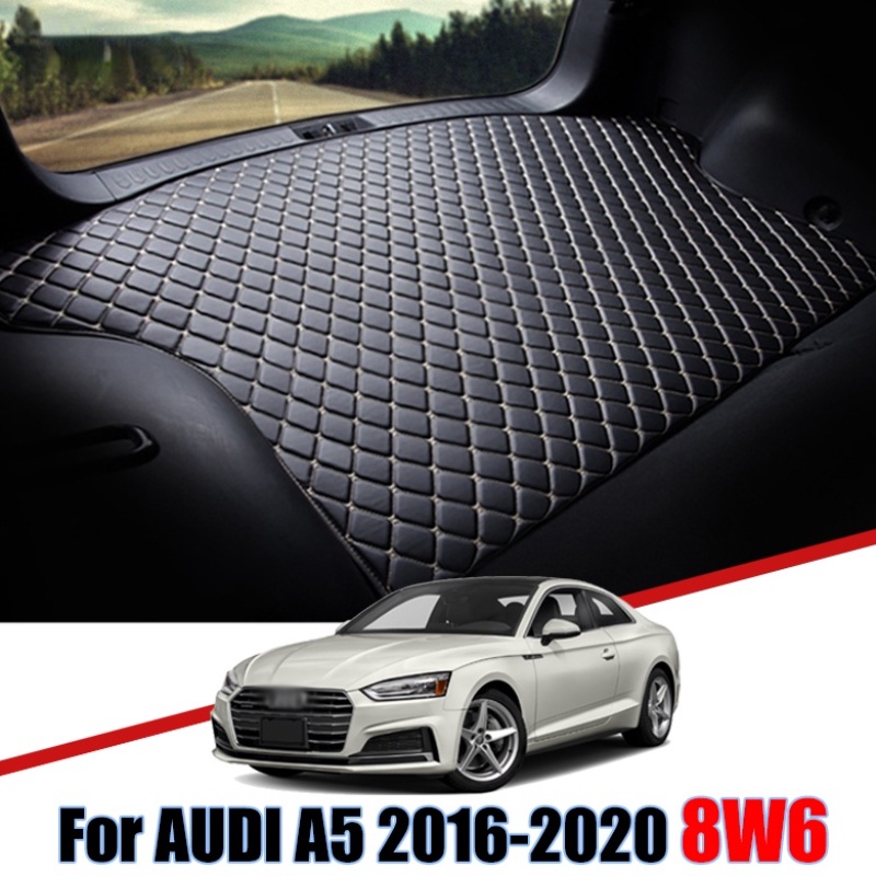 Matras Interior Bagasi Mobil Bahan Kulit Untuk Audi A5 8W6 2016 2017 2018 2019 2020