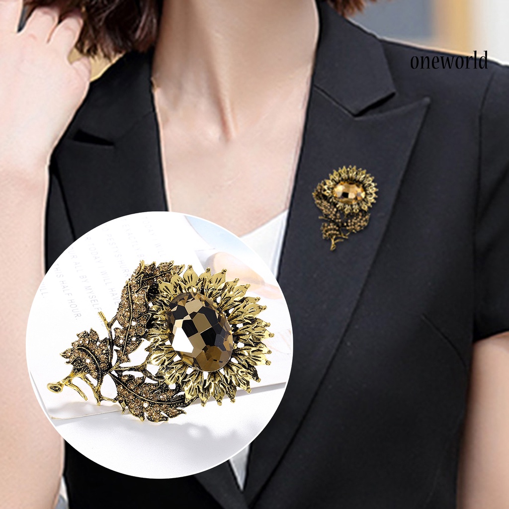 OW@ Brooch Fashion Easy to Match Clothes Accessories Elegant Tulip Flower Brooch Pin for Gifts