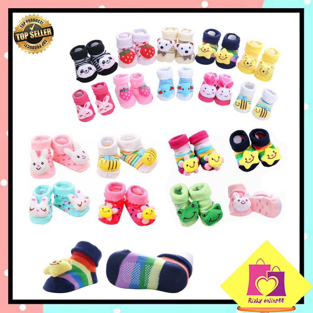 Rizkyonline88 kaus kaki bayi anti slip karakter 3D BB08