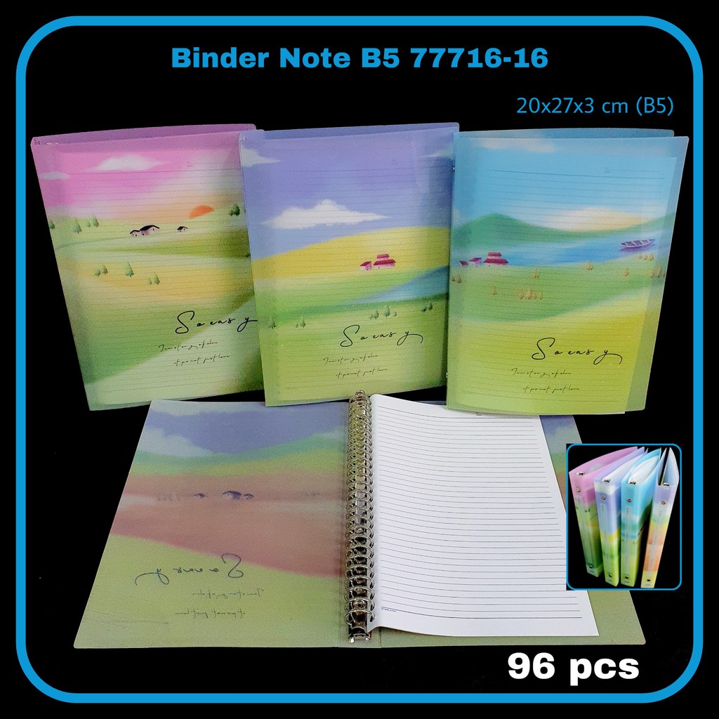 

ILP Binder Note B5 WZ-77716-16 / Buku Ring / Bindernote / Buku Note
