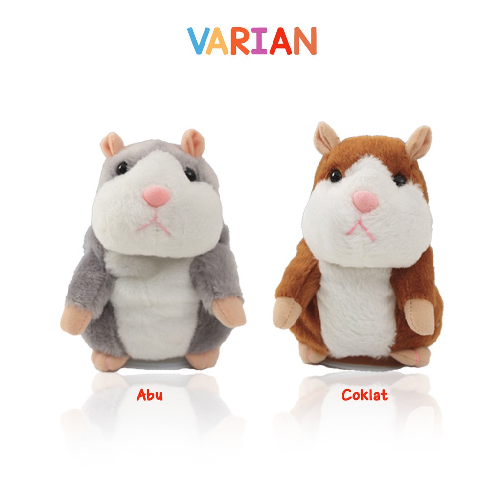 [100% ORIGINAL] MAINAN BONEKA TALKING HAMSTER BISA BICARA NGOMONG MENGIKUTI SUARA