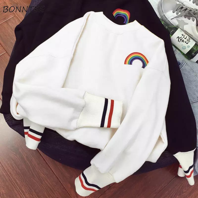 Bess - Sweater  Murah Wanita / Sweater RAINBOW STRIP